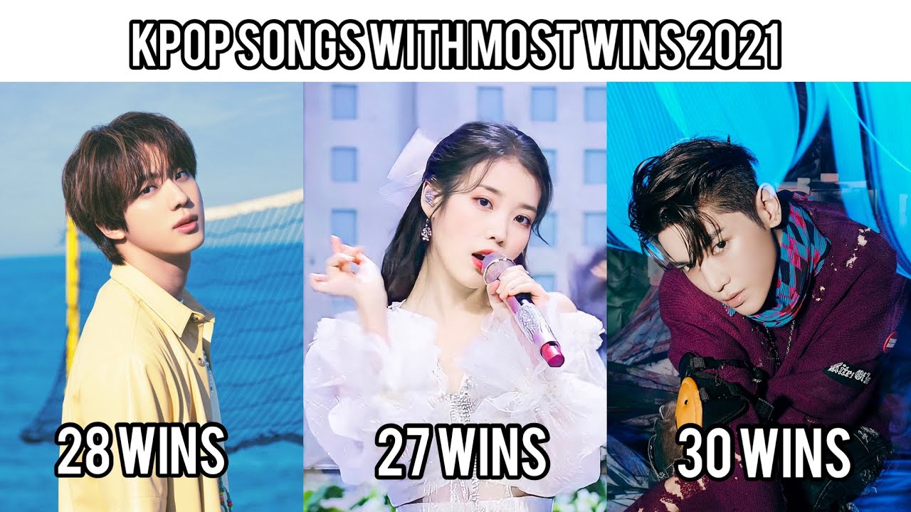 Kpop Songs with Most Music Show Wins in 2021