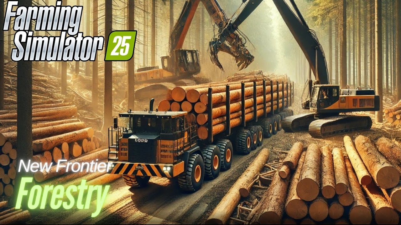 FS25 Тестирование многопользовательского режима на карте New Frontier | Лесное хозяйство | Вход в...