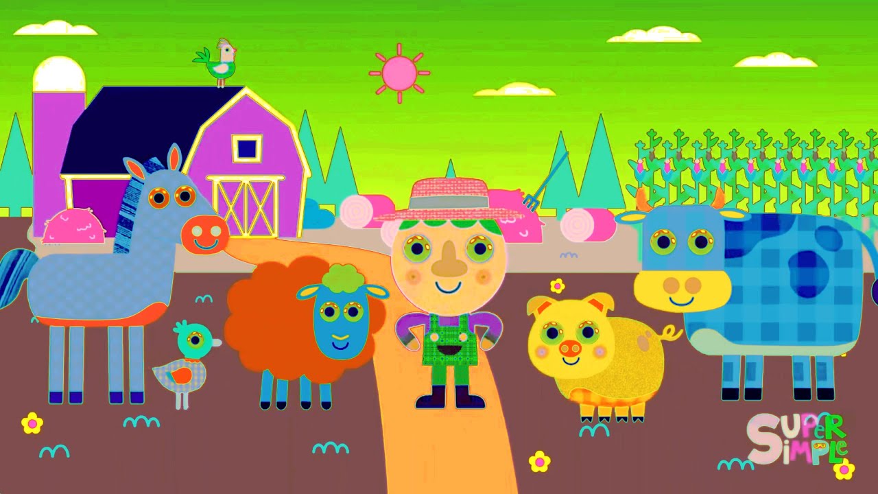 Cock-A-Doodle Doo..!!! In The Farm {Super Simple Song} | Sponsored By: Gamavision Csupo Effects