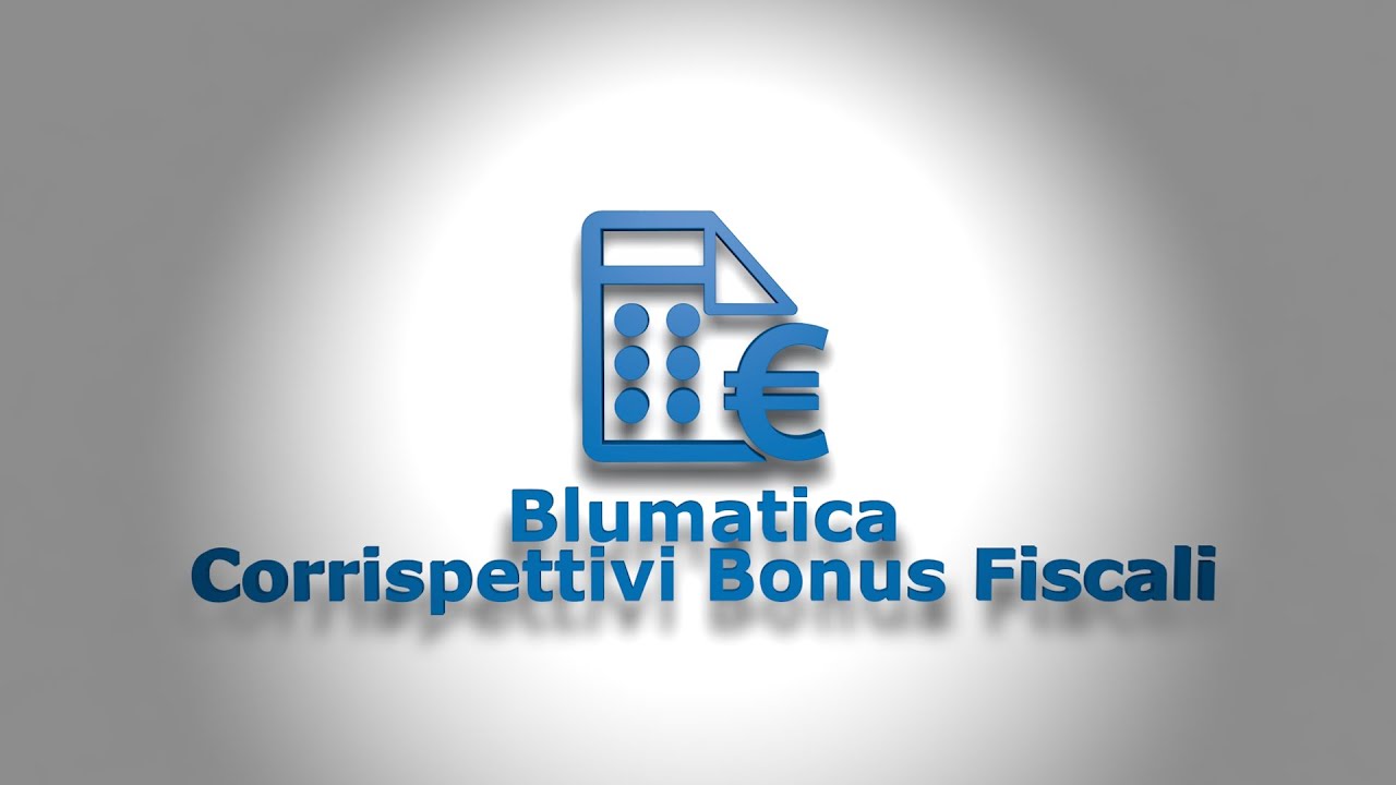 Blumatica Corrispettivi Bonus Fiscali - presentazione del software