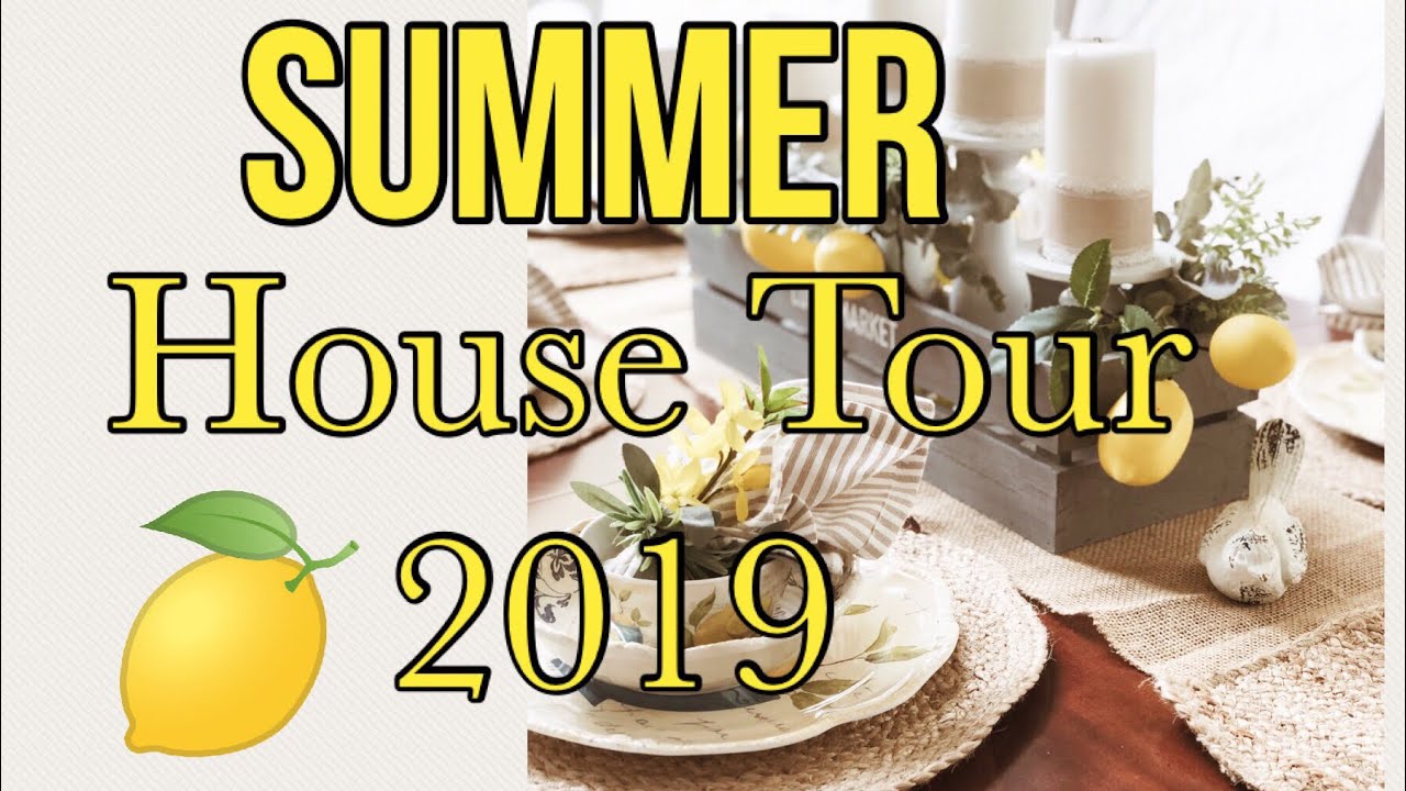 SUMMER HOUSE TOUR 2019 | COASTAL DECOR | LEMON DECOR | ANSWERING MOST ASKED QUESTIONS