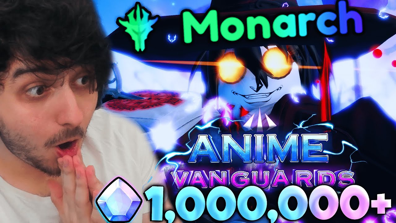 Я потратил 1 МИЛЛИОН кристаллов, чтобы получить 0,1% MONARCH ALUCARD в Anime Vanguards Roblox