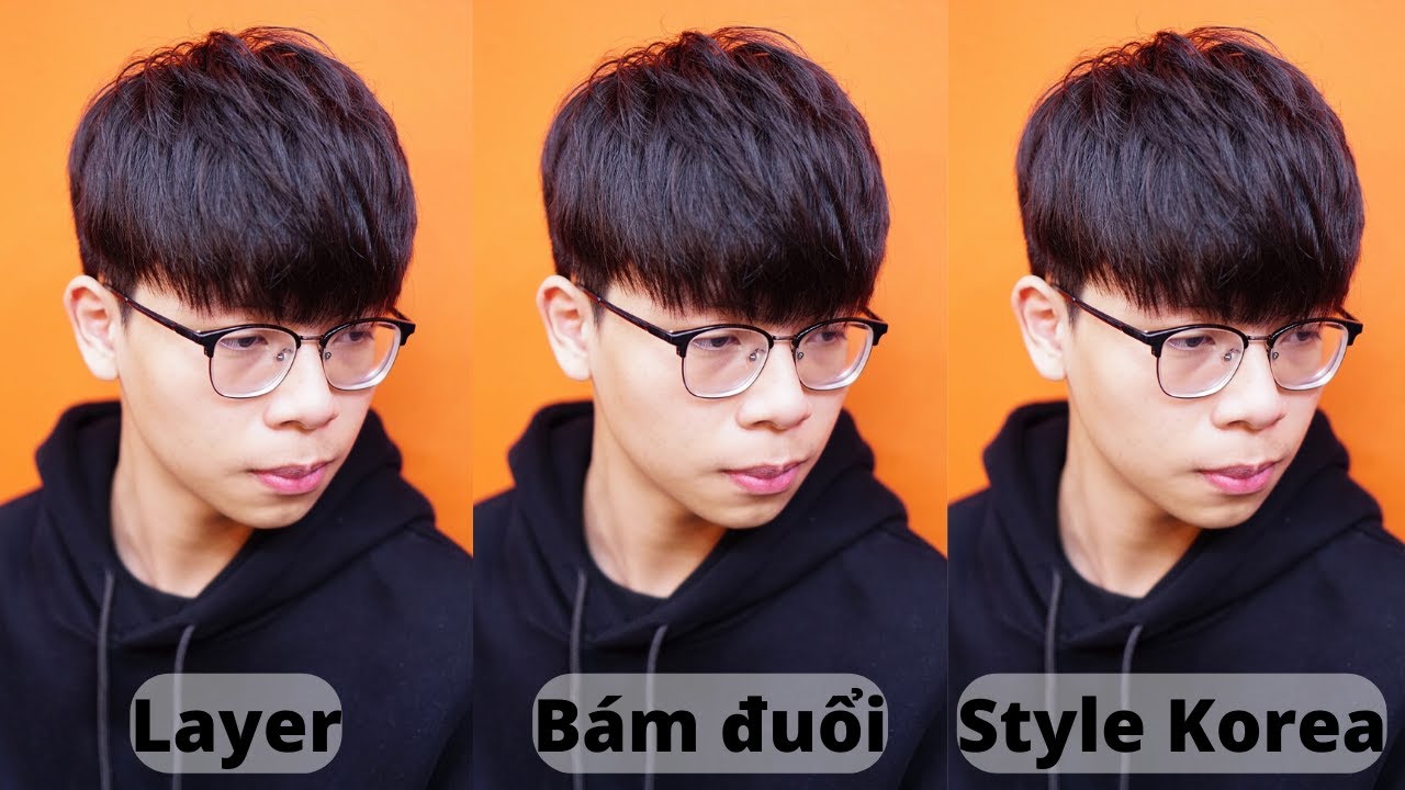 Chia Sẻ Kĩ Thuật Cắt Tóc Bám Bằng Kéo | Chuyển Phom Từ  SIDE PART Về LAYER Bám | Ng . Tuấn Barber 17