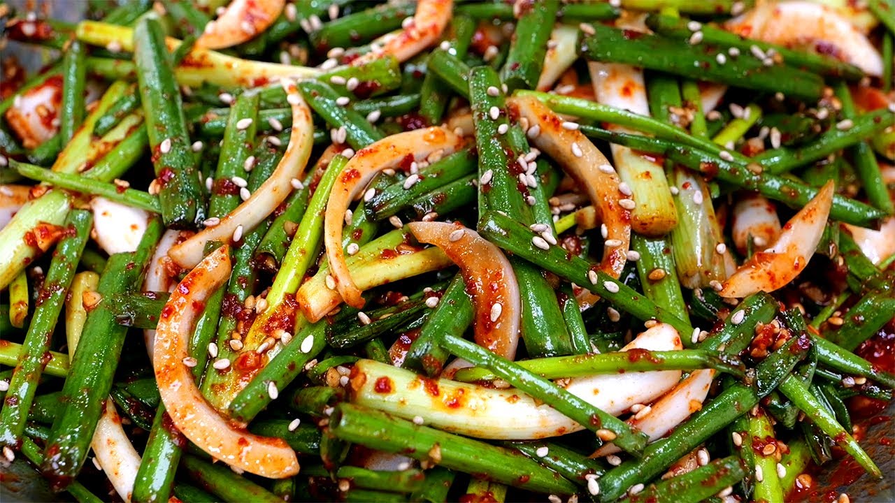 쪽파겉절이가 왜 이렇게 맛있죠? 