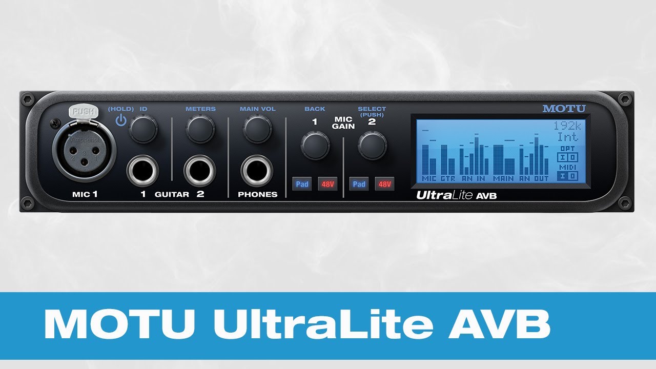 MOTU UltraLite AVB - USB / AVB Audio Interface