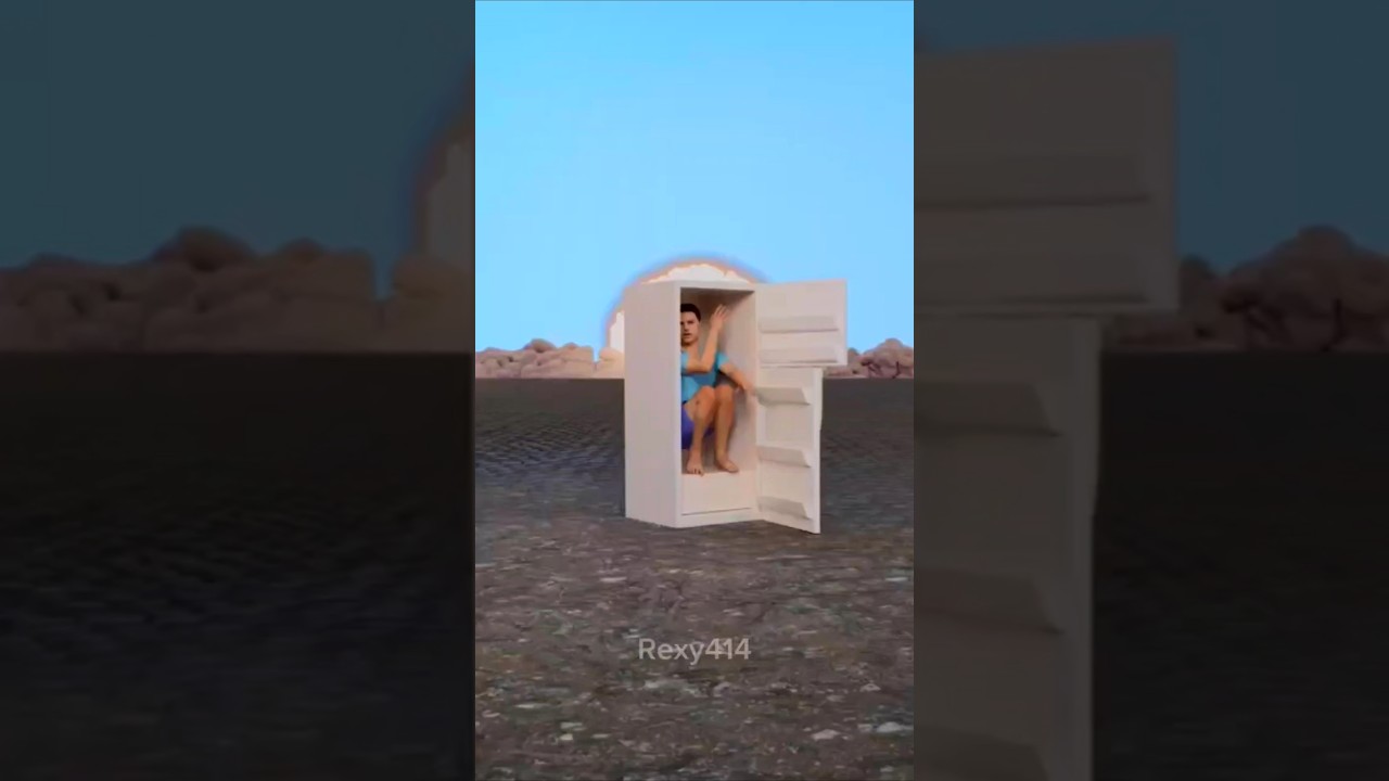 Using Fridge In Nike Explosion? #shorts #games #minecraft #nuke