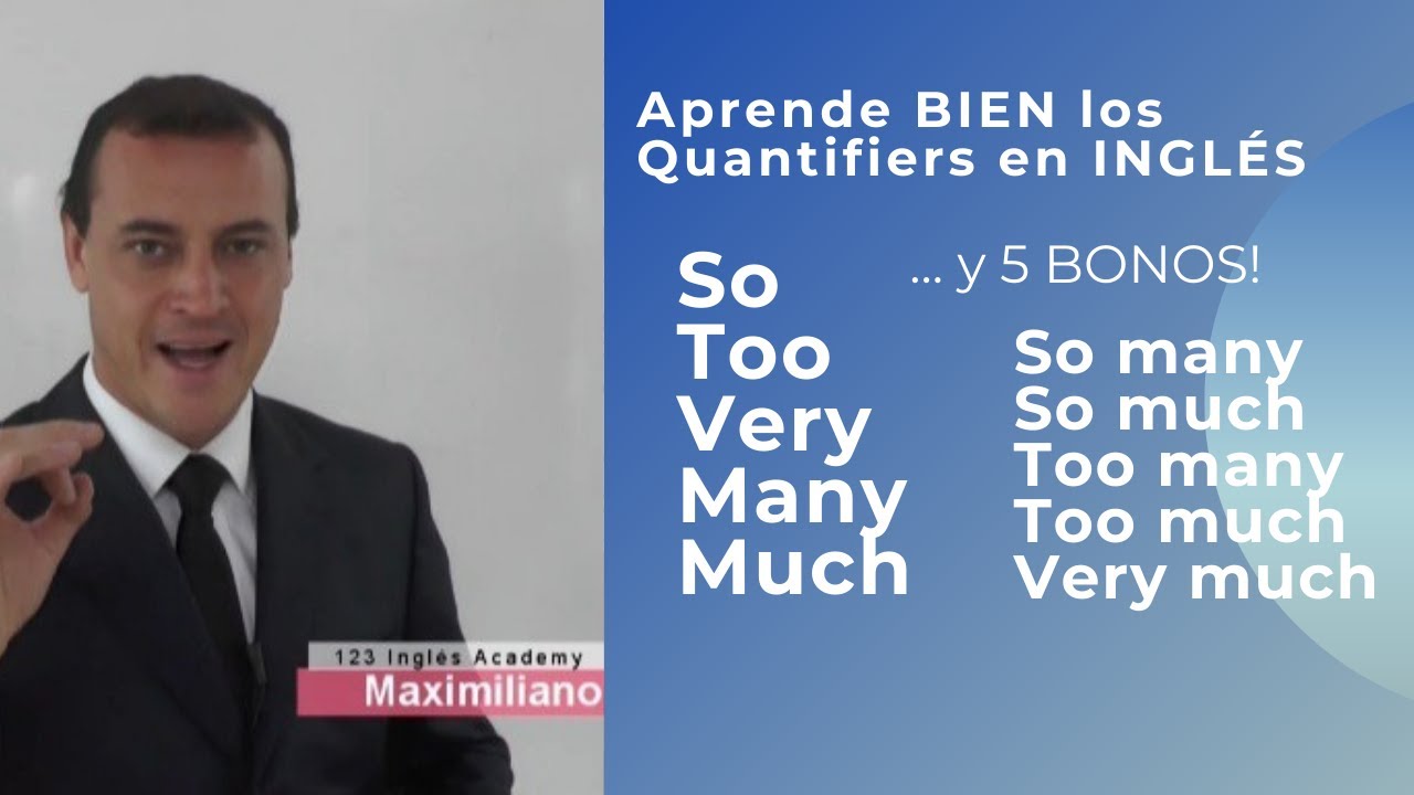 APRENDE: So, Too, Very, Many, Much... y 5 Bonos ADICIONALES