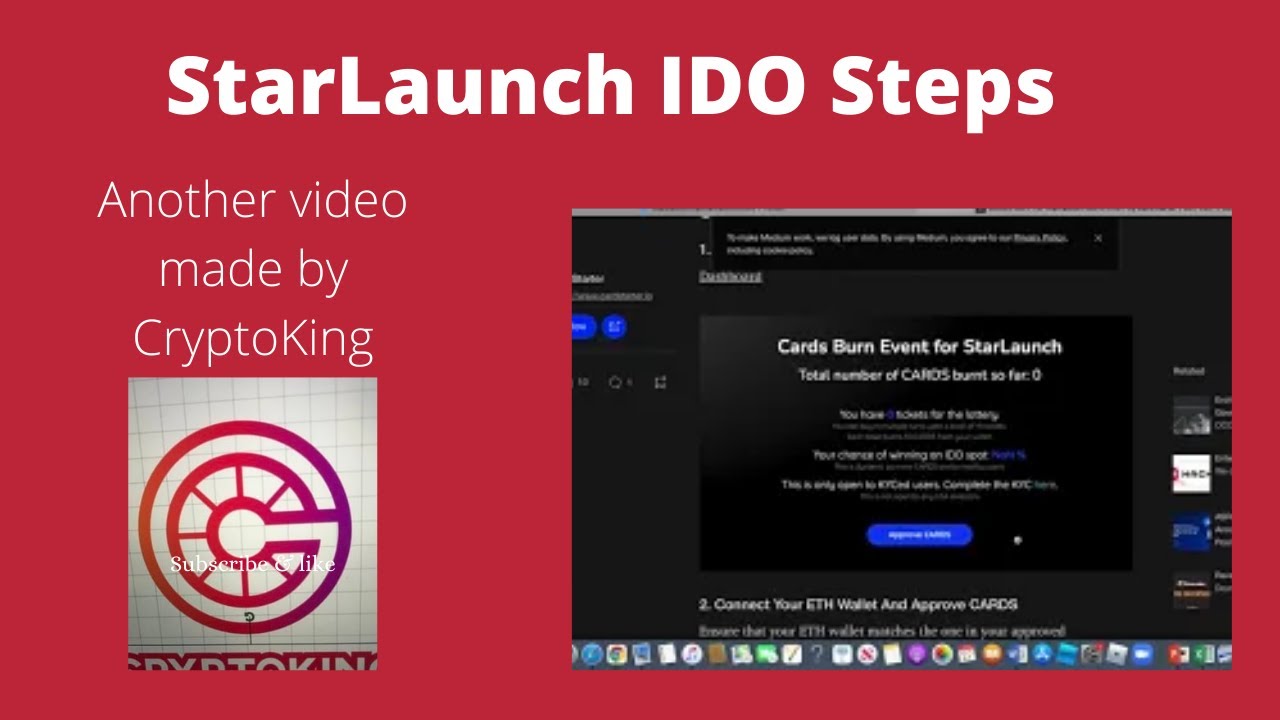 STARLAUNCH IDO STEPS #STARLAUNCH  500 X ??