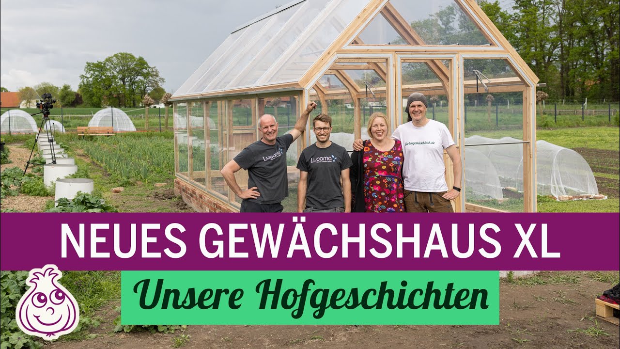 Holz Gewächshaus aufbauen für den Hof von Lucama