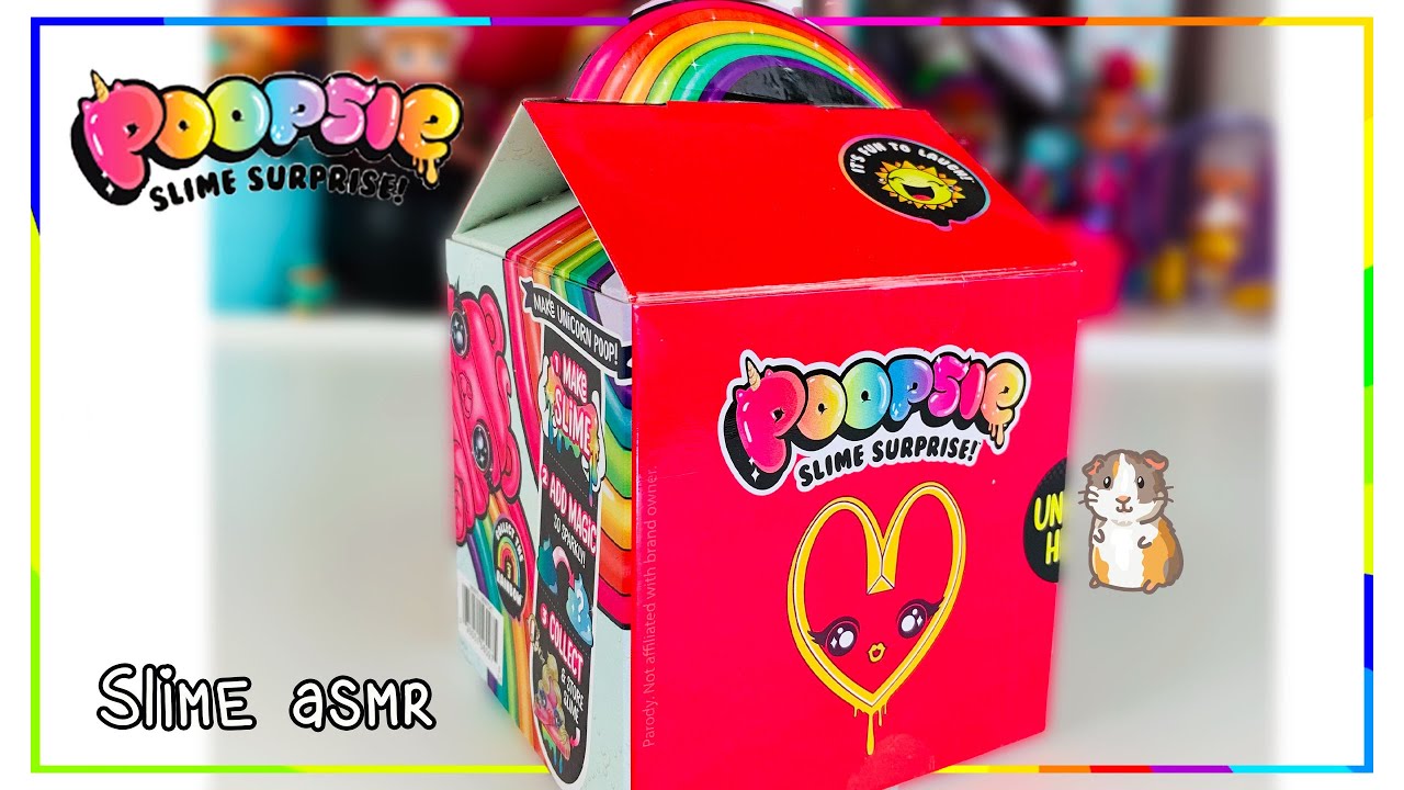 SLIME ASMR | Poopsie Slime Surprise Unicorn Slime drop 4
