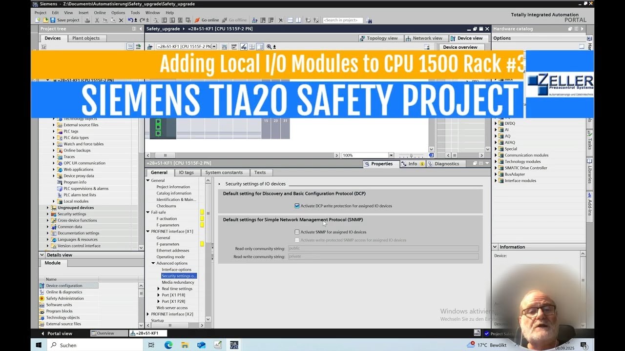 Siemens TIA Integrated Safety: Добавление локальных модулей ввода-вывода #3