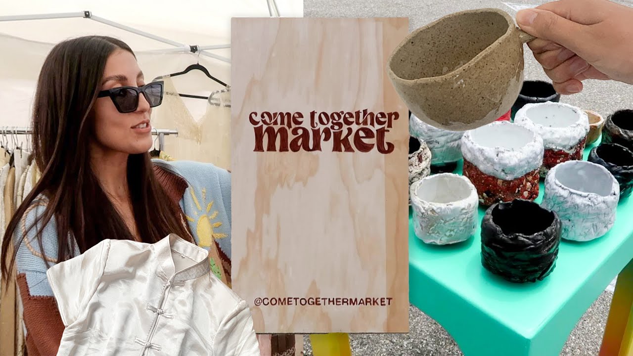 let's explore come together market! | vendor convos, a teeny haul, & an organized ramble