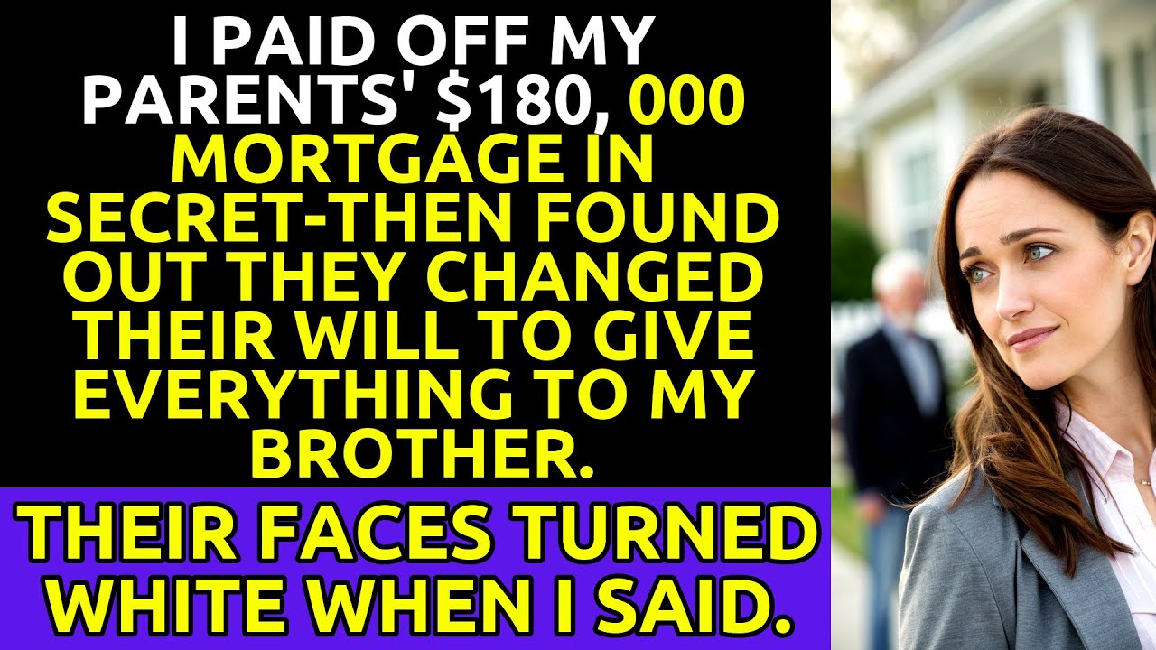 I Paid Off Their Mortgage—Then They Gave Everything to My Brother