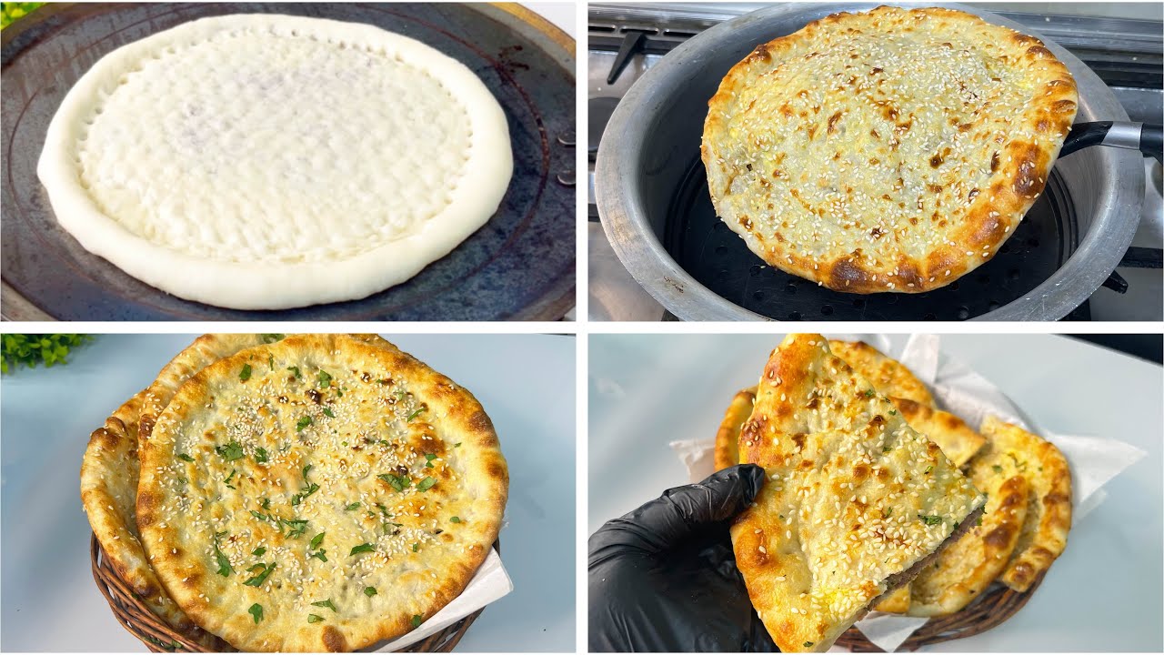Qeema Naan  | No oven | خبز نان بدون فرن | Naan Bread without Tandoor| Naan Recipe