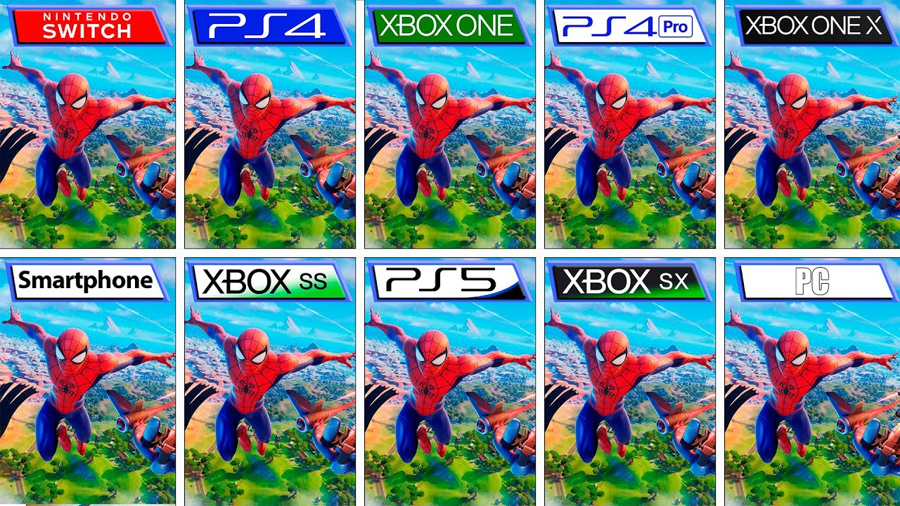 FORTNITE Chapter 3 | Playstation - Xbox - Switch - PC - Smartphone | All Versions Comparison