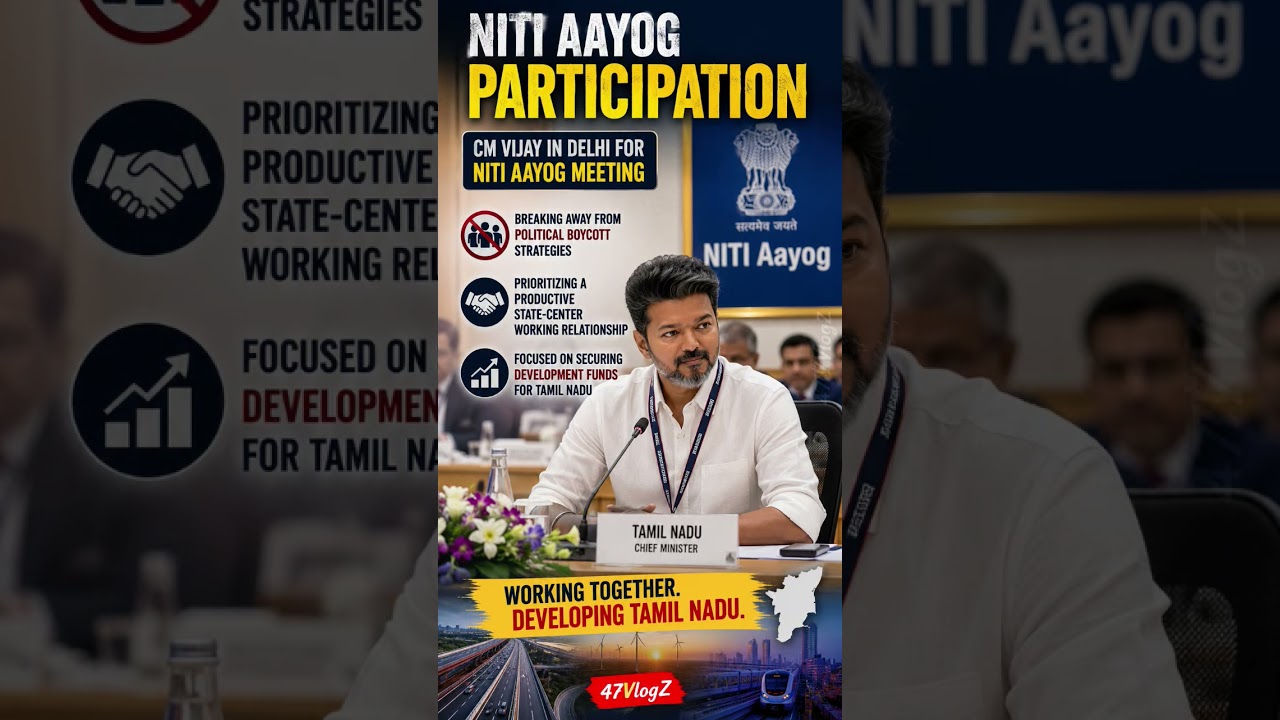 CM Vijay Breaks Boycott Politics! Delhi Visit for Tamil Nadu Funds #Shorts