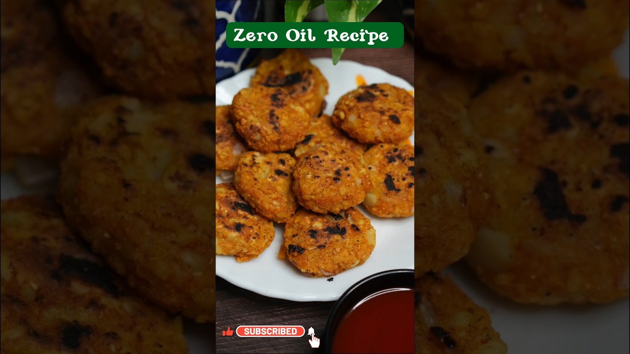 Zero Oil Cutlet snack 😋 || 