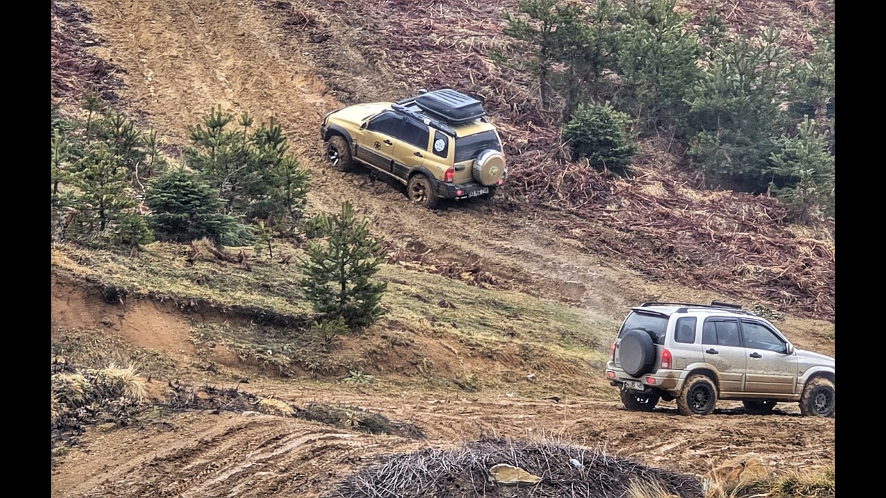 Soğucak Dik Rampasında Offroad Zor Gün! Suzuki Grand Vitara Radyatörü Patlattı Ama Pes Etmedik