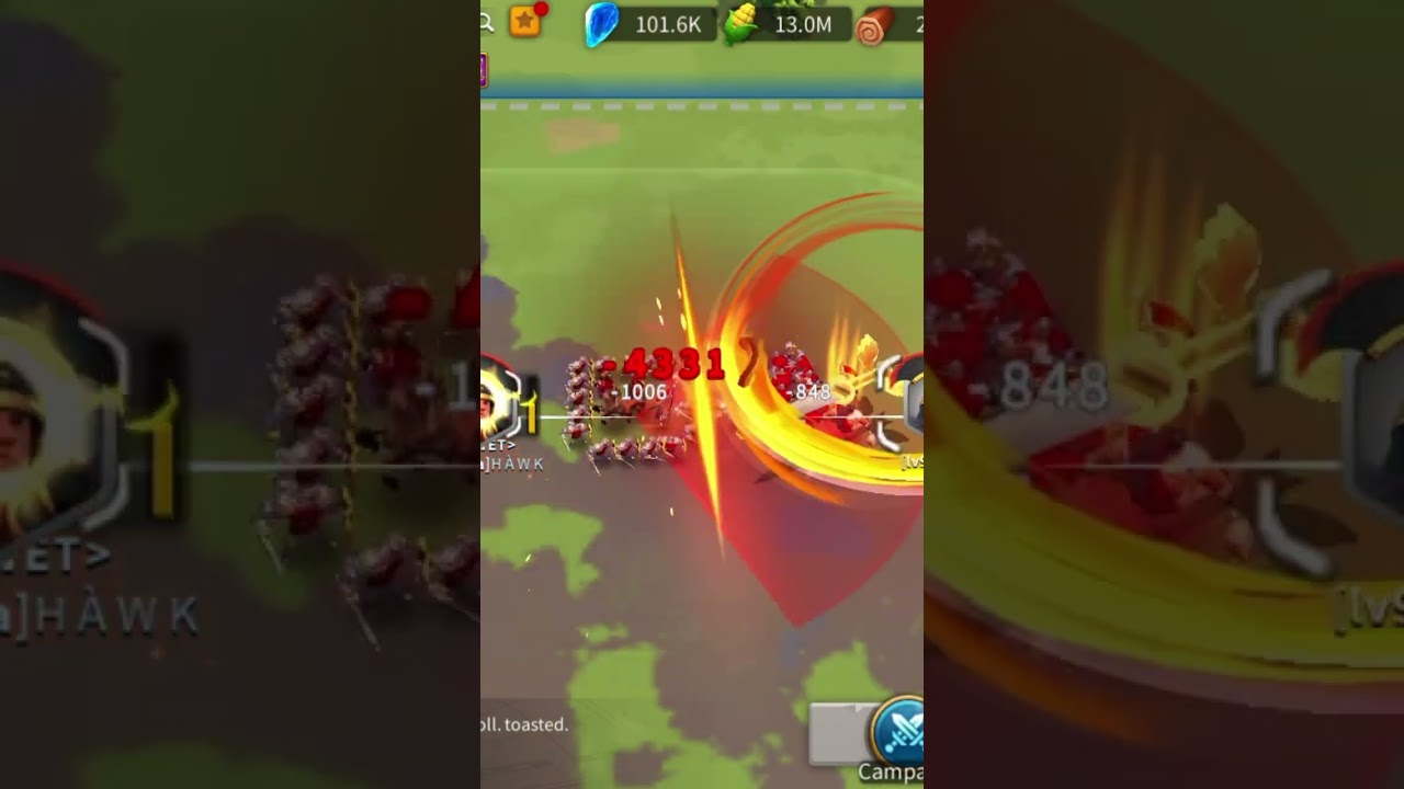 Scipi/Tariq vs Scipi/Sargon #riseofkingdoms