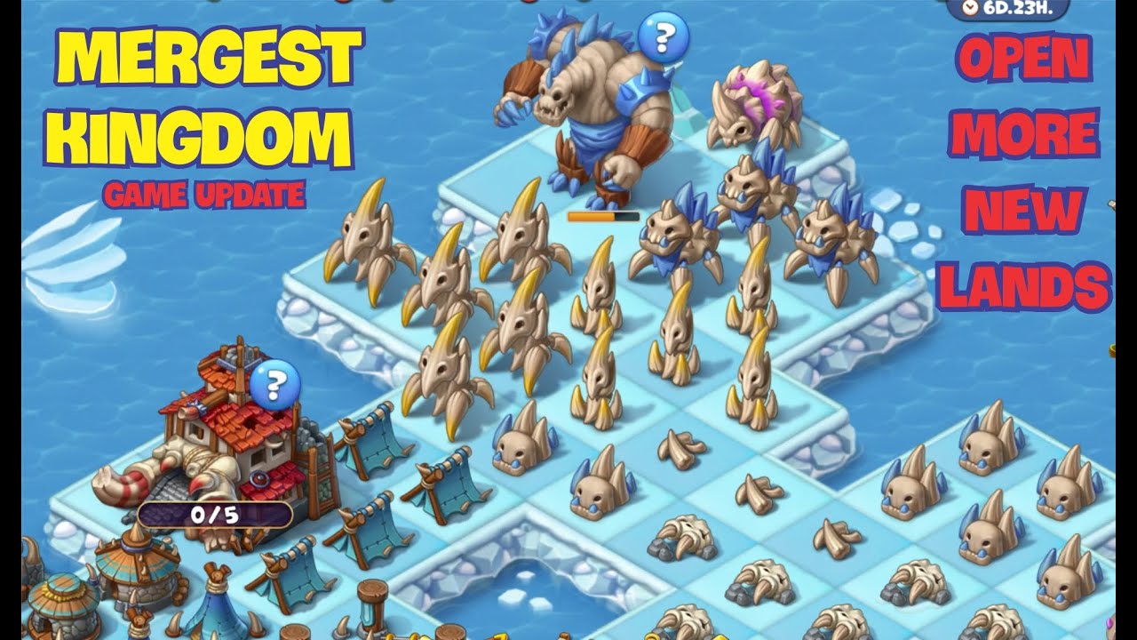 (Game Mergest Kingdom) Game Update: Open more new lands - TUSK FORTRESS.