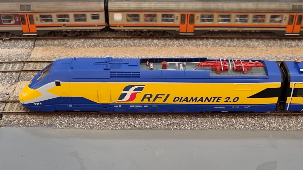 DIAMANTE e altri treni sulla Direttissima di Toprail a Novegro 2024