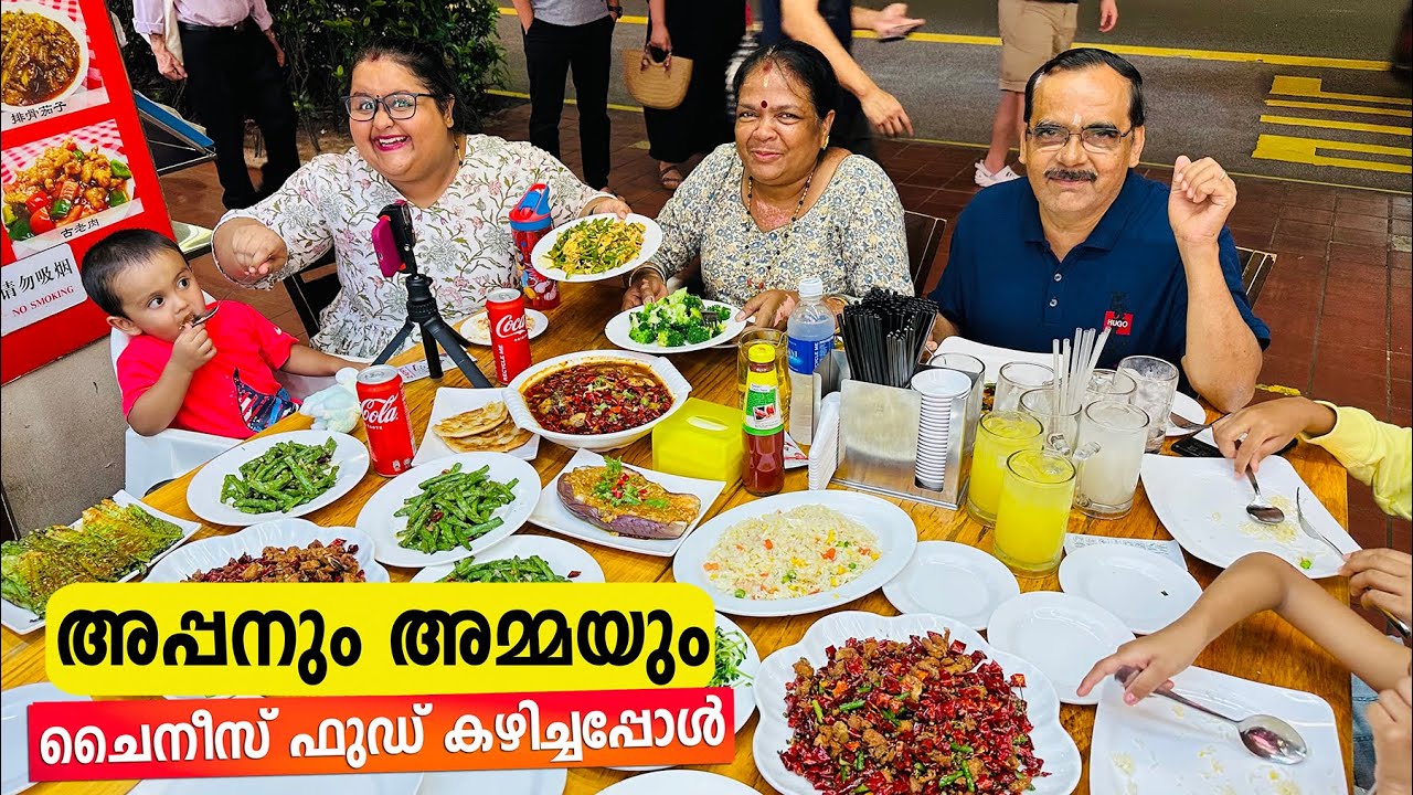 അപ്പനും അമ്മയും Chinese Food കഴിക്കാൻ കൊണ്ടുപോയപ്പോൾ | Chinese Veg & Non Veg Dinner with Family