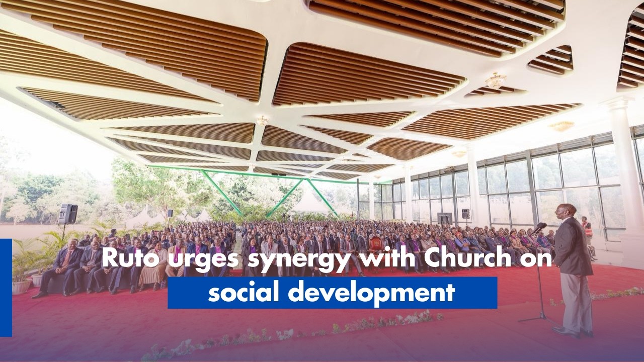 Ruto urges synergy with Church on social development