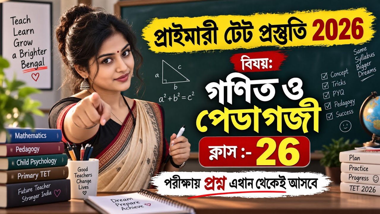 Primary TET Preparation 2026 | TET Exam Preparation | WB TET Exam Preparation 2026 | CTET 2026
