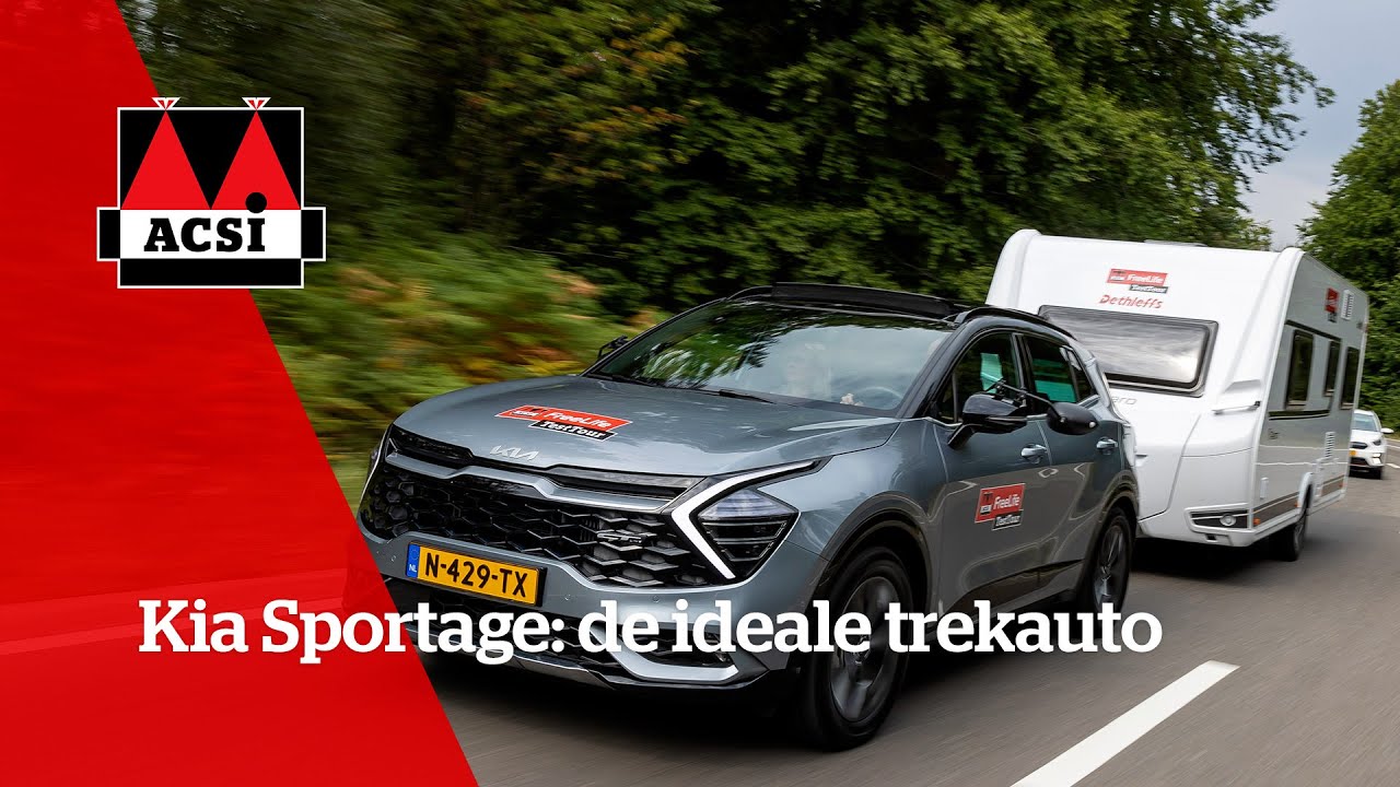 Caravan trekken met Kia Sportage 1.6 t-GDi  | ACSI FreeLife TestTour 2022 - Wallonië