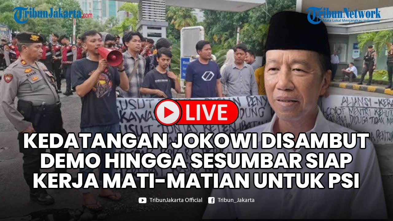 🔴LIVE: Kedatangan Jokowi ke Makassar Disambut Demo hingga Sesumbar Siap Kerja Mati-matian untuk PSI