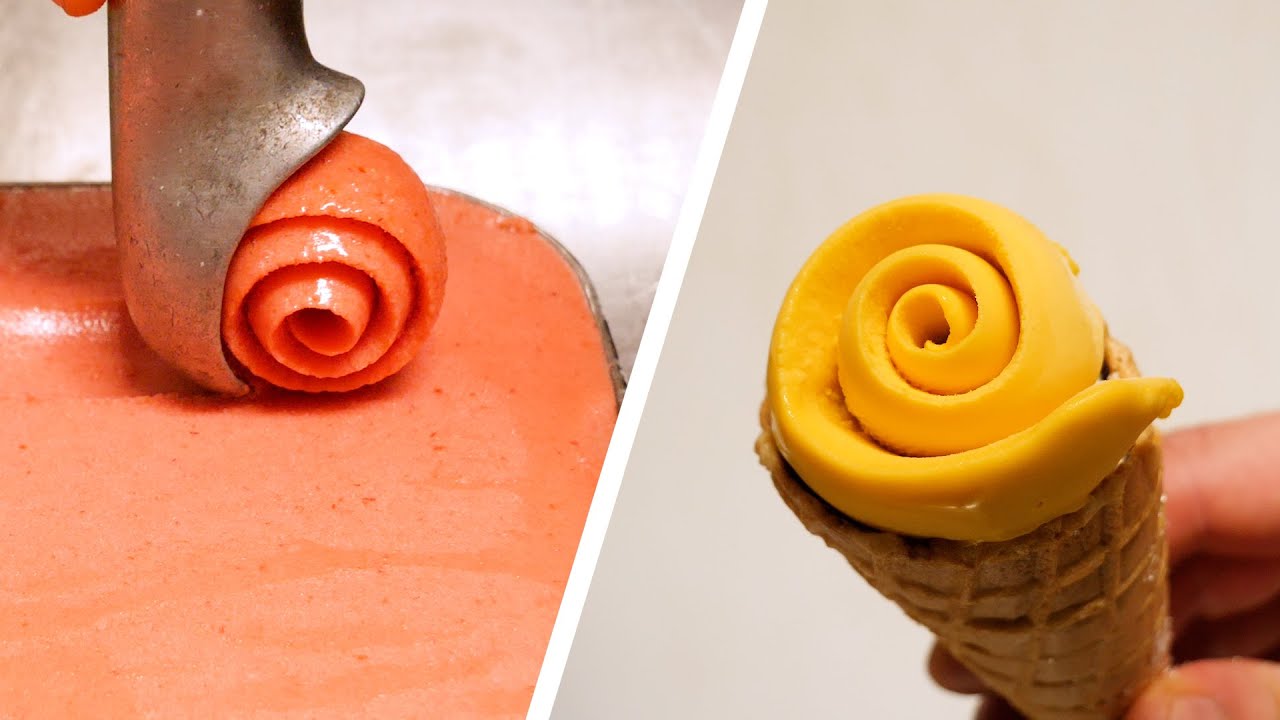 Comment faire une glace roulée?
