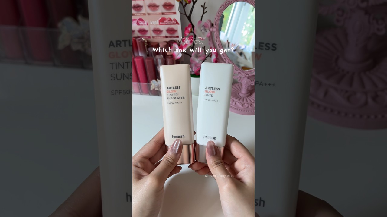⋆⭒˚⋆ Which Heimish glow sunscreen are you getting? 💗 #skincare  #kbeauty #yesstyle #yesstylehaul