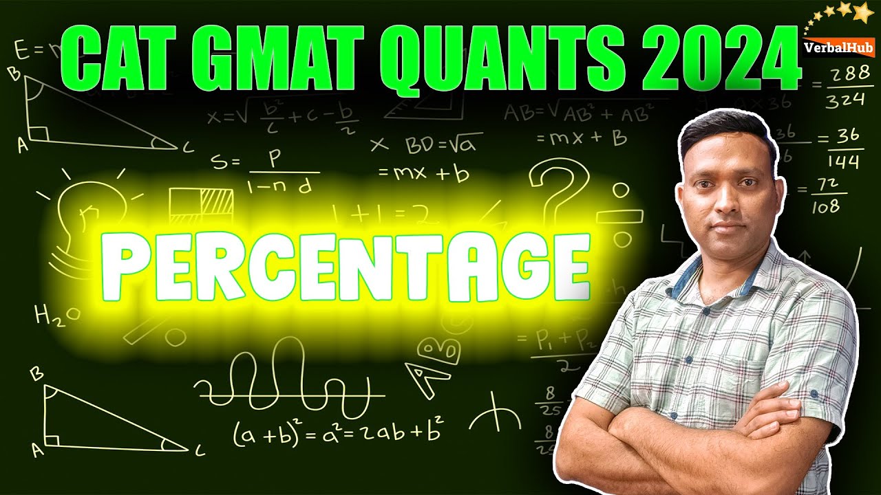 PERCENTAGE | SET THEORY | CAT GMAT | VerbalHub