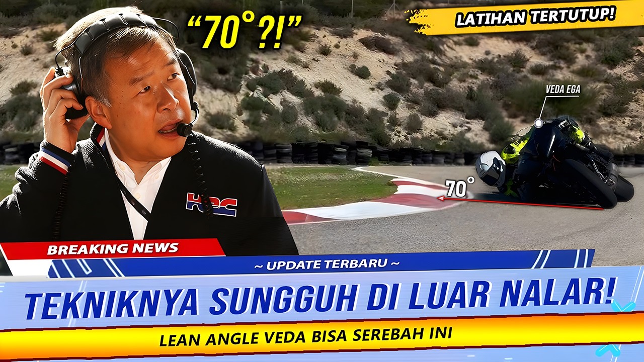 BOS HRC TERCENGANG! VEDA TUNJUKKAN TEKNIK DI LUAR NALAR DI LATIHAN TERTUTUP JELANG Moto3 THAILAND