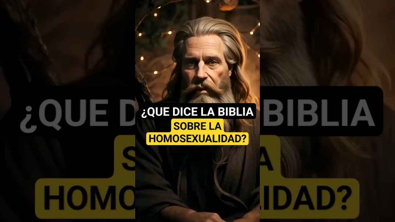 &iquest;QUE DICE LA BIBLIA SOBRE LA HOMOSEXUALIDAD? #lgbt #parati #biblia #Dios #amor #familia #amigos