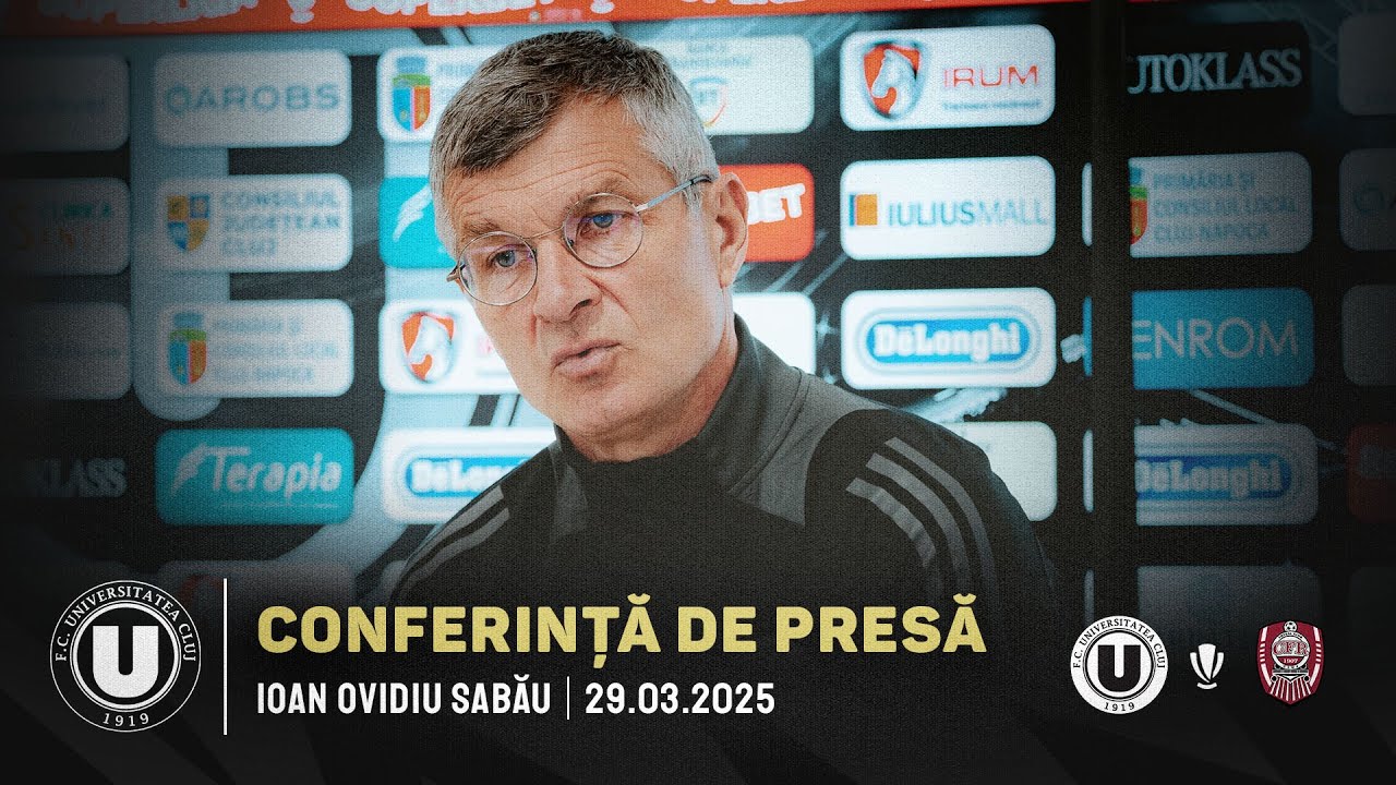 🎙 CONFERINȚĂ DE PRESĂ | Ioan Ovidiu Sabău: „Vreau să văd curaj, jucători cu personalitate”