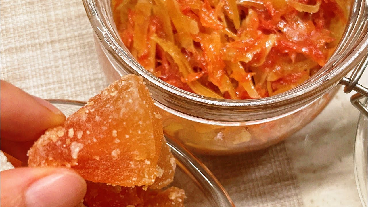 Teach you how to make traditional Chinese food: honey pomelo jam and pomelo candy! Follow me!