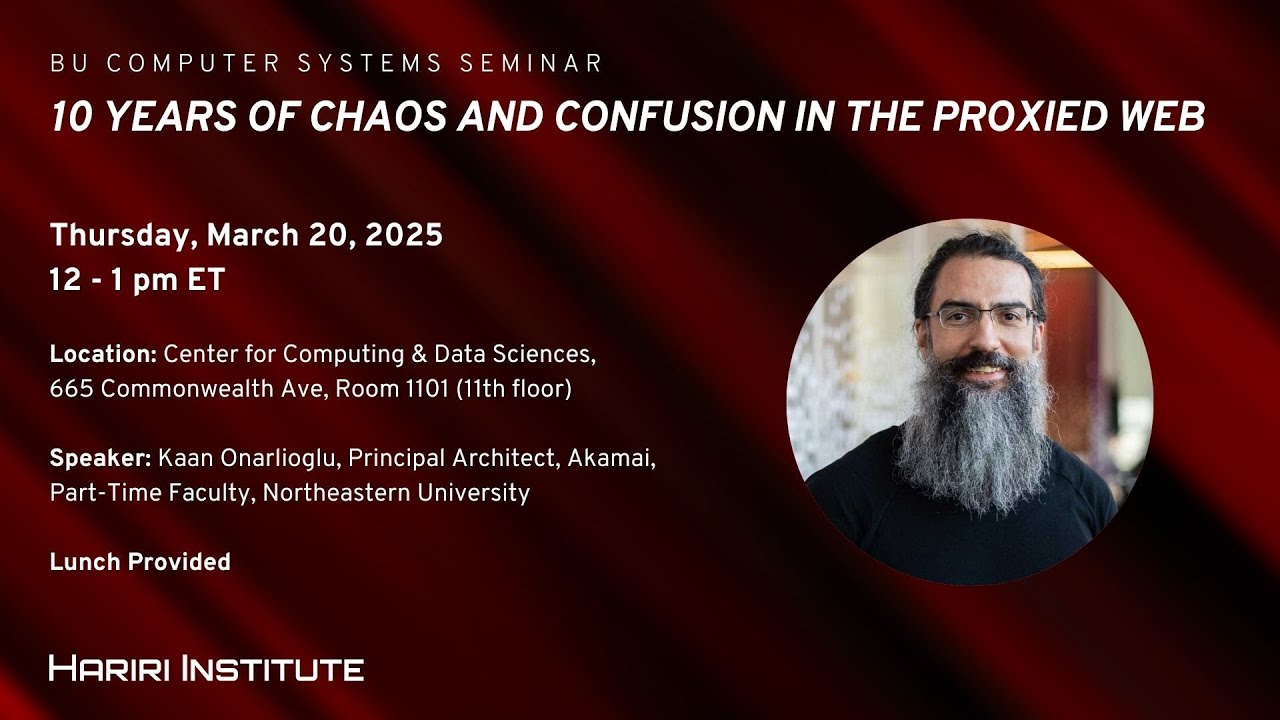 10 Years of Chaos and Confusion in the Proxied Web presented by Kaan Onarlioglu
