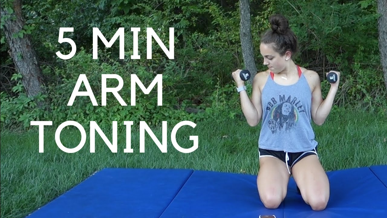 5 Min TONED ARMS WORKOUT - No Pushups, At Home