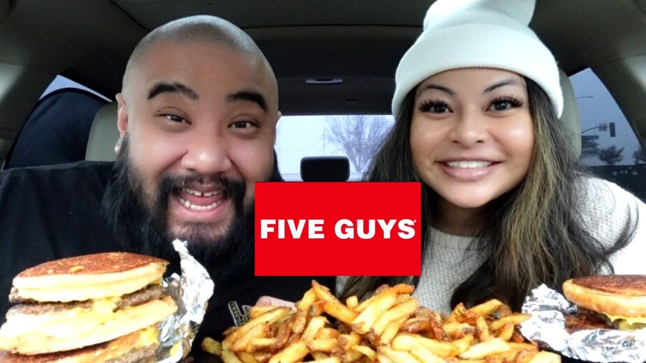 FIVE GUYS MUKBANG (Hubby is back!!)