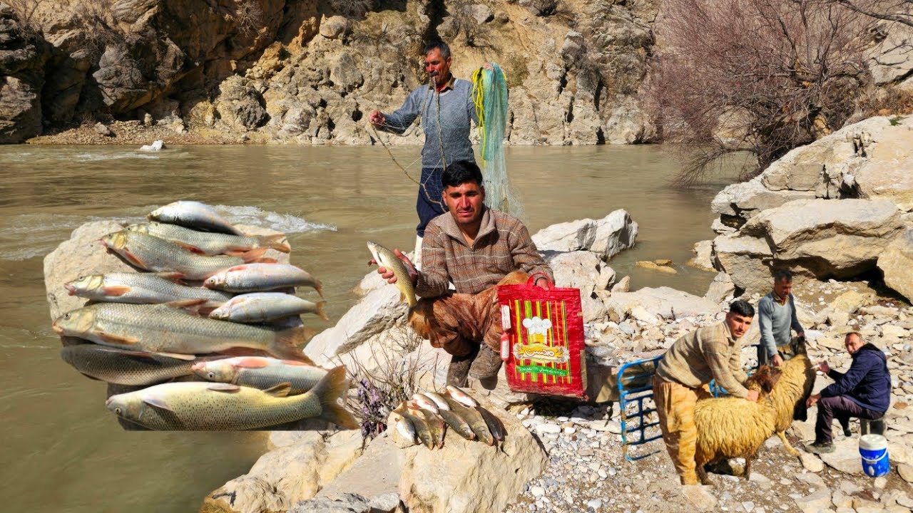 Nomadic Life: Nomadic Fishing and Animal Husbandry Skills🐑: A Nomadic Family's Struggle for Survival