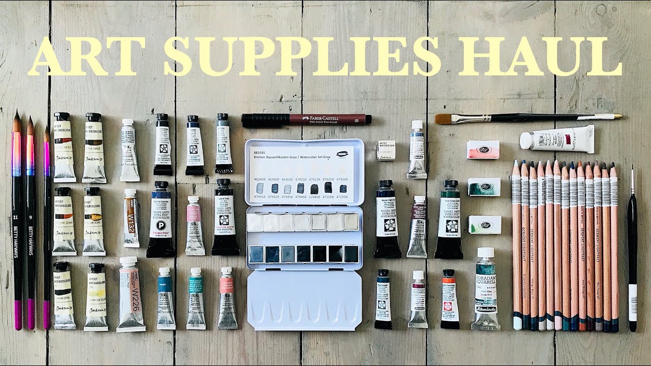 ABSOLUTELY MASSIVE ART HAUL! ✿ 7 shops including Jackson's Art, Choosing Keeping, Amazon, Cult Pens