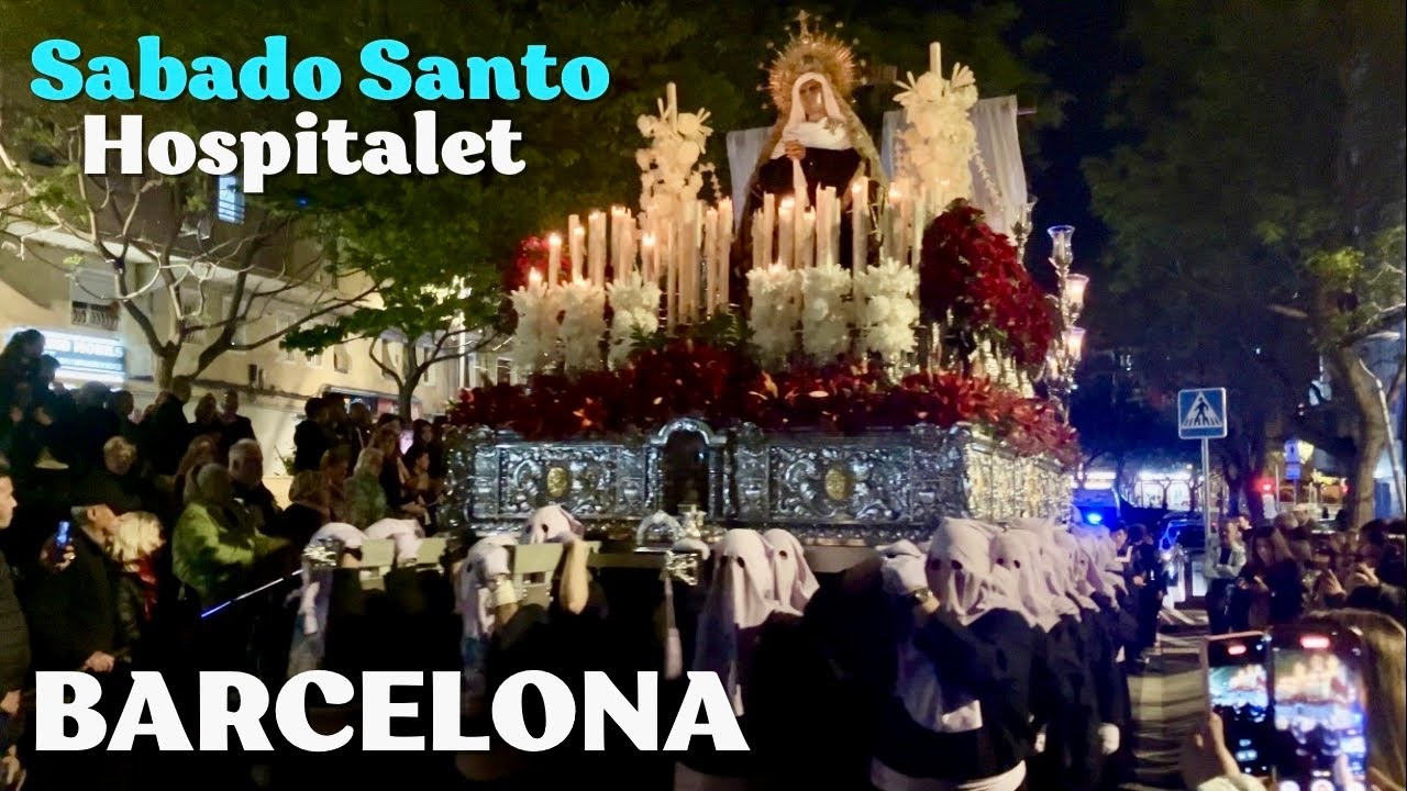 Sábado Santo Holy Week Procession 2025 en L’Hospitalet, Barcelona con Cofradía 15+1
