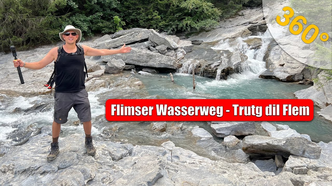 Hiking in Switzerland - Flims Waterway -Trutg dil Flem in 360°
