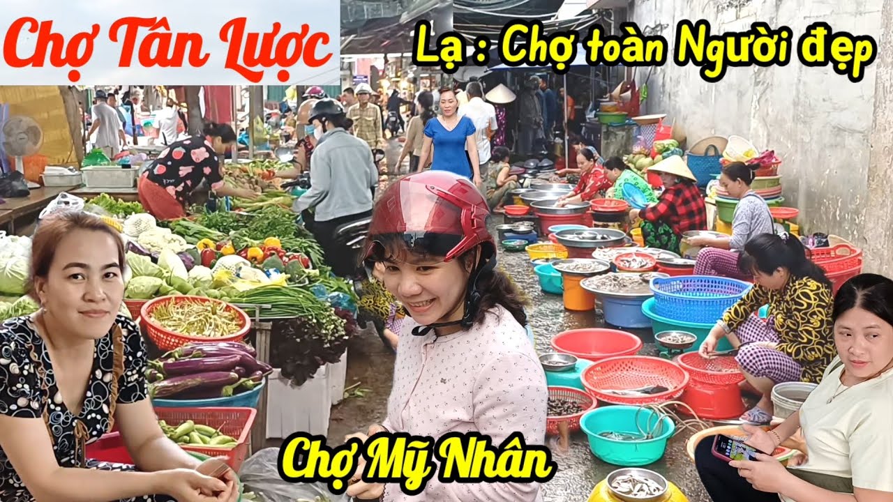 Đẹp Hút Hồn Cô Gái Chợ Tân Lược - Vĩnh Long ,toàn là Đặc Sản, đông vui tấp nập mùng 6 tết 