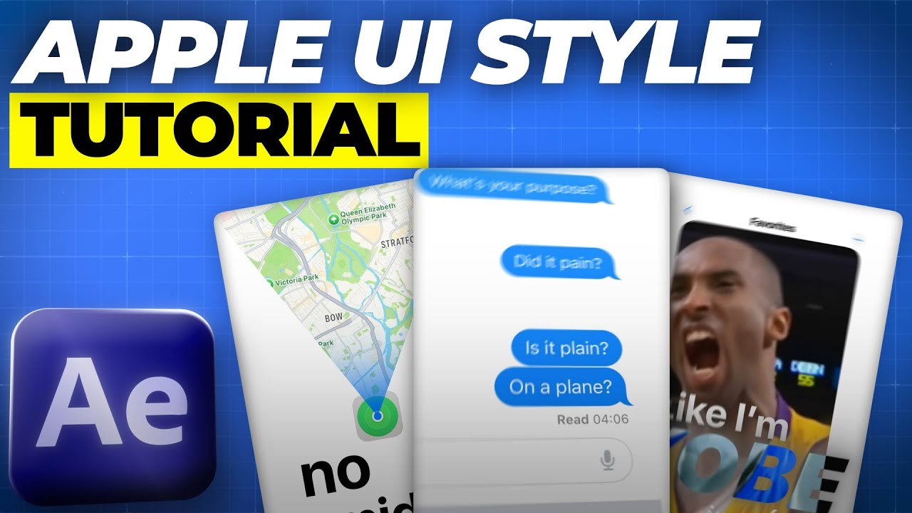 Как создать вирусную анимацию в стиле Apple UI! (Урок по After Effects)