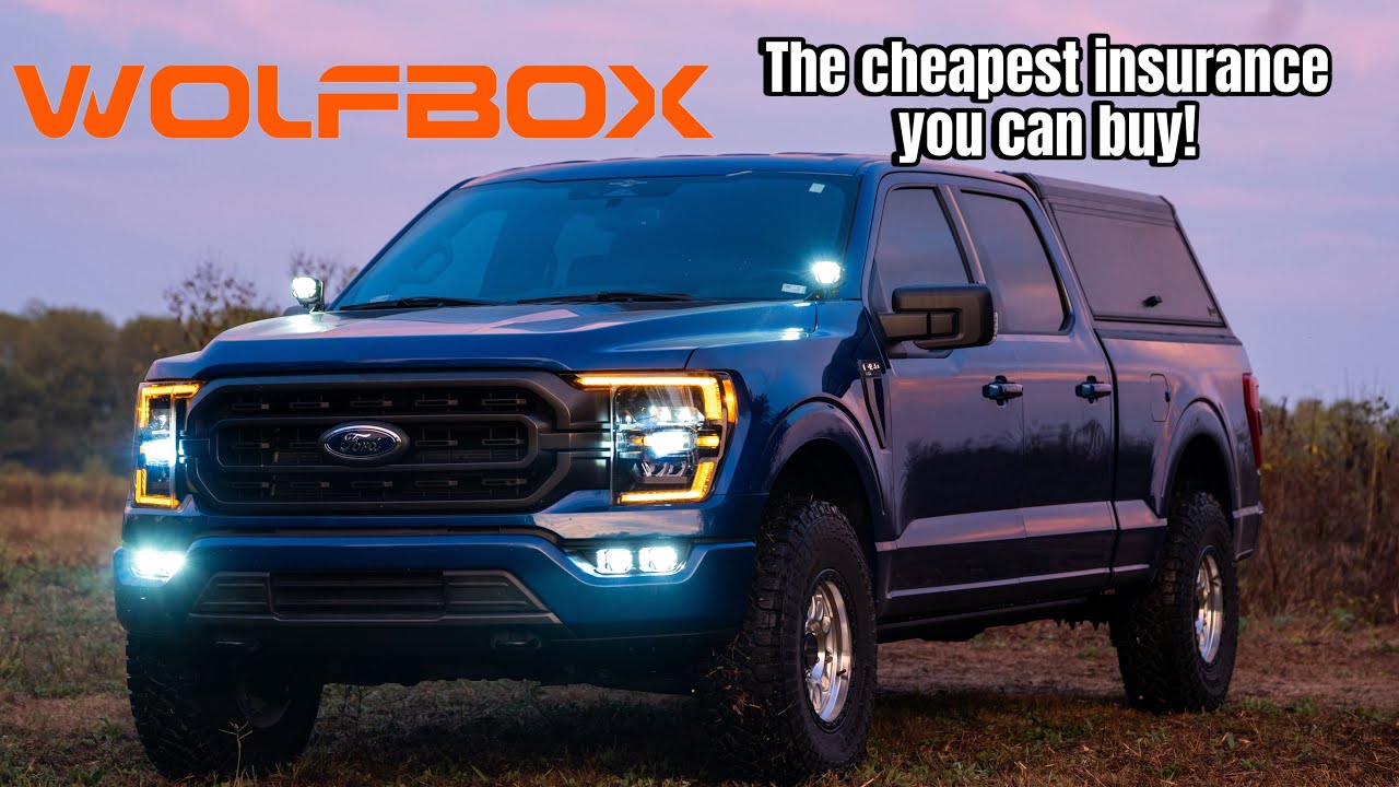 Установка и обзор системы Wolfbox G900 TriPro в автомобиле Ford F150 2023 года выпуска.