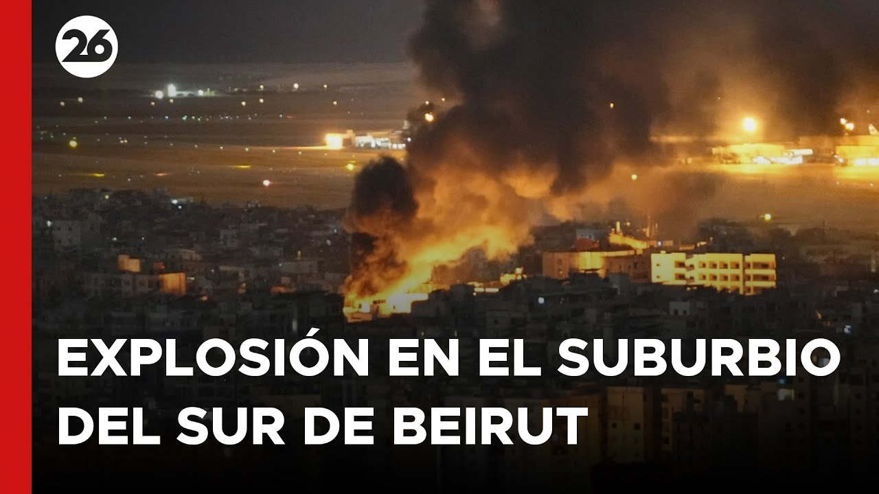 MEDIO ORIENTE | Gran explosión en el suburbio del sur de Beirut