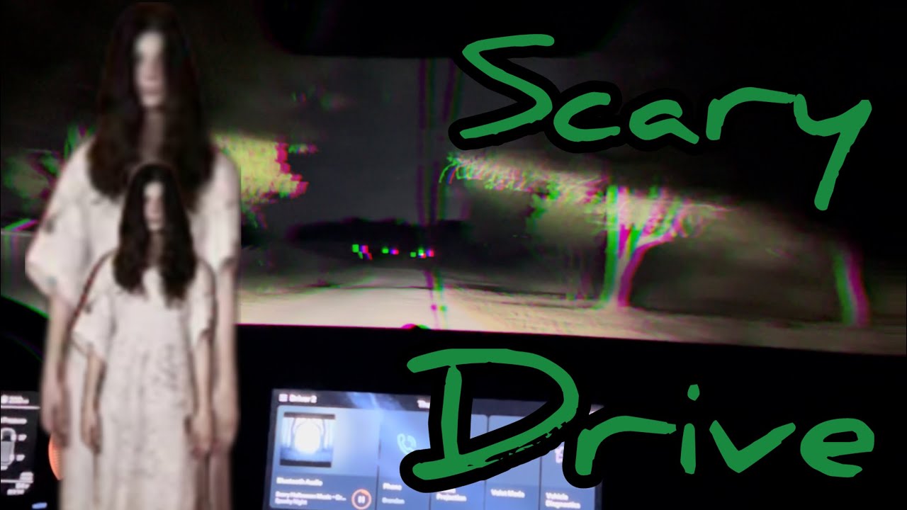 Driving down SCARY ROADS w/ Scary Music
