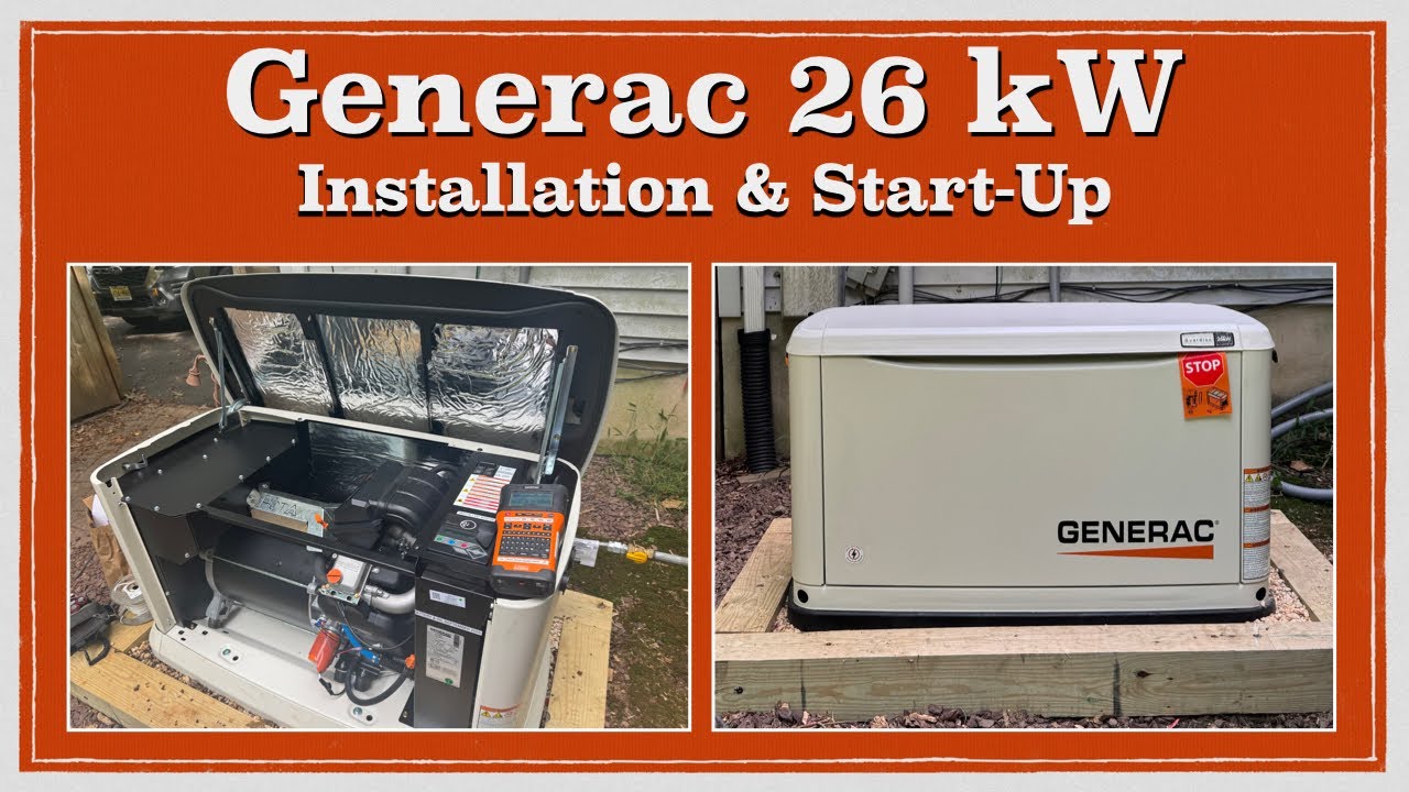 Generac Модель № 7290 | Установка и установка резервного генератора мощностью 26 кВт